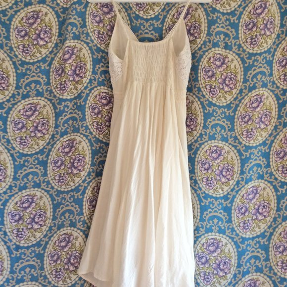 Gauzy White Strappy Boho Lace Dress - Picture 10 of 10
